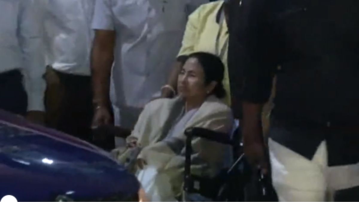 mamata-banerjee-sustains-injury-after-choppers-emergency-landing-leaves-hospital-on-wheelchair-watch